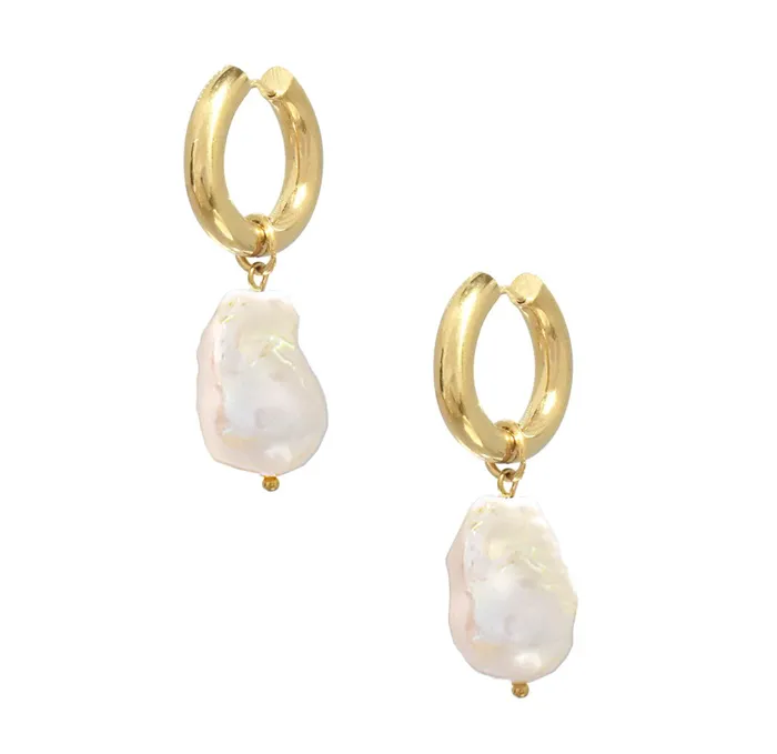 Earrings Mai Dsire JULIET 2 IN 1 JUMBO BAROQUE PEARL EARRINGS