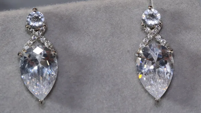 Earrings Teardrop Ear Studs Diamond Ear Studs Womens Diamond Ear Studs Lab Diamonds London