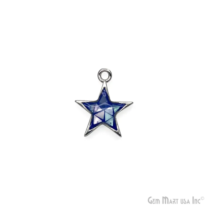 GemMartUSA Charm Necklaces Shell Star Shape 12mm Single Bail Connector Charm