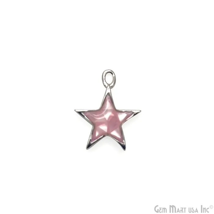 GemMartUSA Charm Necklaces Shell Star Shape 12mm Single Bail Connector Charm