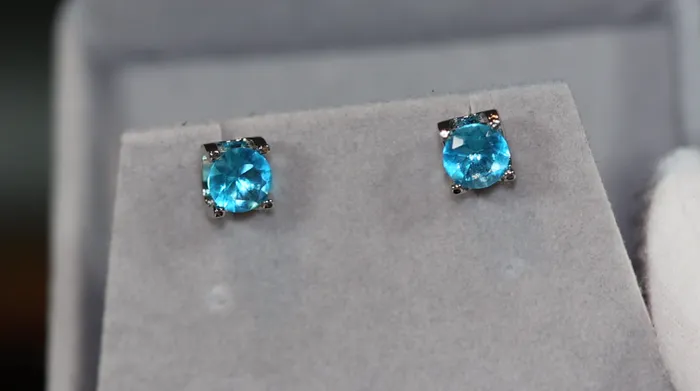 Lab Diamonds London Earrings Blue Diamond Earrings Womens Diamond Earrings