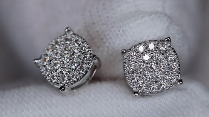 Lab Diamonds London Earrings Womens Moissanite Earrings Mens Lab Grown Diamond Ear Studs