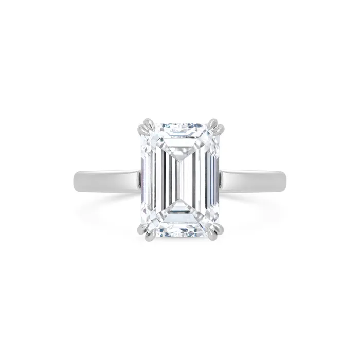 LEOS PERFECT SOLITAIRE SETTING emerald cut white gold LEO MATHILD Earrings LEOS PERFECT SOLITAIRE SETTING emerald cut white gold LEO MATHILD Earrings