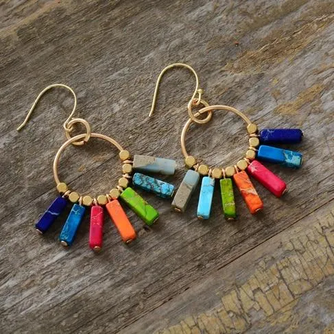 My Zen Temple Earrings Bohemian Chakra Earrings