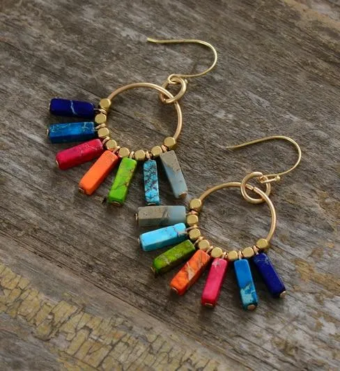My Zen Temple Earrings Bohemian Chakra Earrings