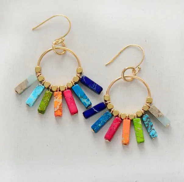 My Zen Temple Earrings Bohemian Chakra Earrings