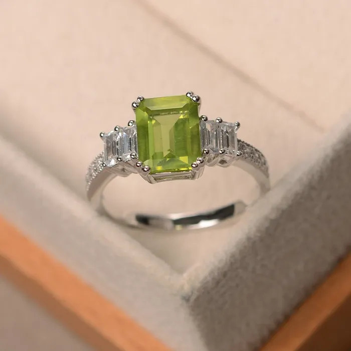Peridot Promise Ring Grace Rings