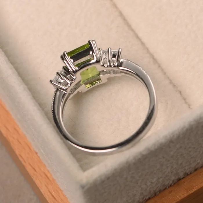 Peridot Promise Ring Grace Rings