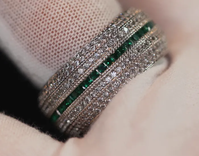 Rings Lab Diamonds London Green Diamond Ring Iced Out Ring Mens Engagement Ring Mens Wedding Ring Mens Diamond Ring Womens Pav Diamond Ring Hip Hop Ring