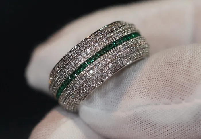 Rings Lab Diamonds London Green Diamond Ring Iced Out Ring Mens Engagement Ring Mens Wedding Ring Mens Diamond Ring Womens Pav Diamond Ring Hip Hop Ring