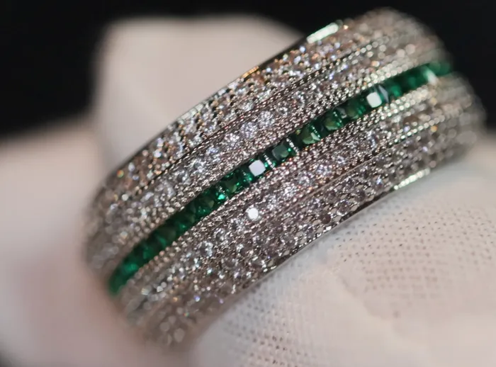 Rings Lab Diamonds London Green Diamond Ring Iced Out Ring Mens Engagement Ring Mens Wedding Ring Mens Diamond Ring Womens Pav Diamond Ring Hip Hop Ring