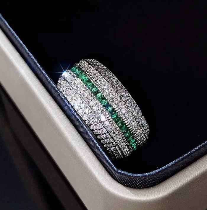 Rings Lab Diamonds London Green Diamond Ring Iced Out Ring Mens Engagement Ring Mens Wedding Ring Mens Diamond Ring Womens Pav Diamond Ring Hip Hop Ring