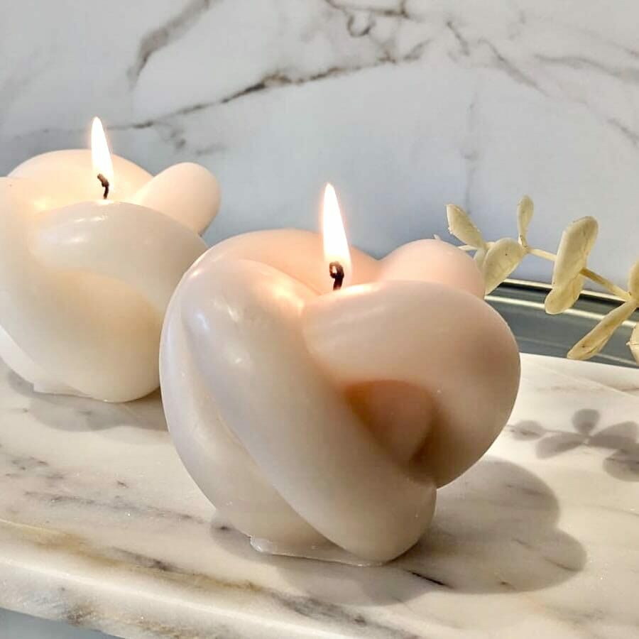 Candles And Holders |   Adaline Taupe Mini Knot Candle Accessories Candles And Holders