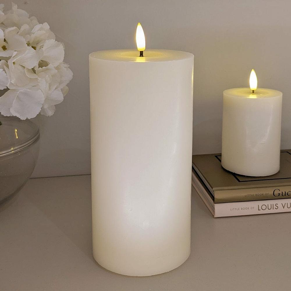 Candles And Holders |   Cream Realistic Led Candle – 20Cm Accessories Candles And Holders