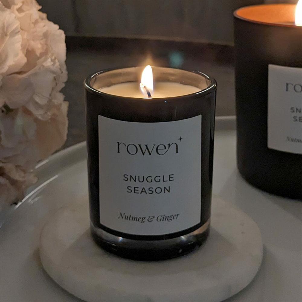 Candles And Holders |   Snuggle Season Black Petite Candle – Nutmeg & Ginger Accessories Candles And Holders