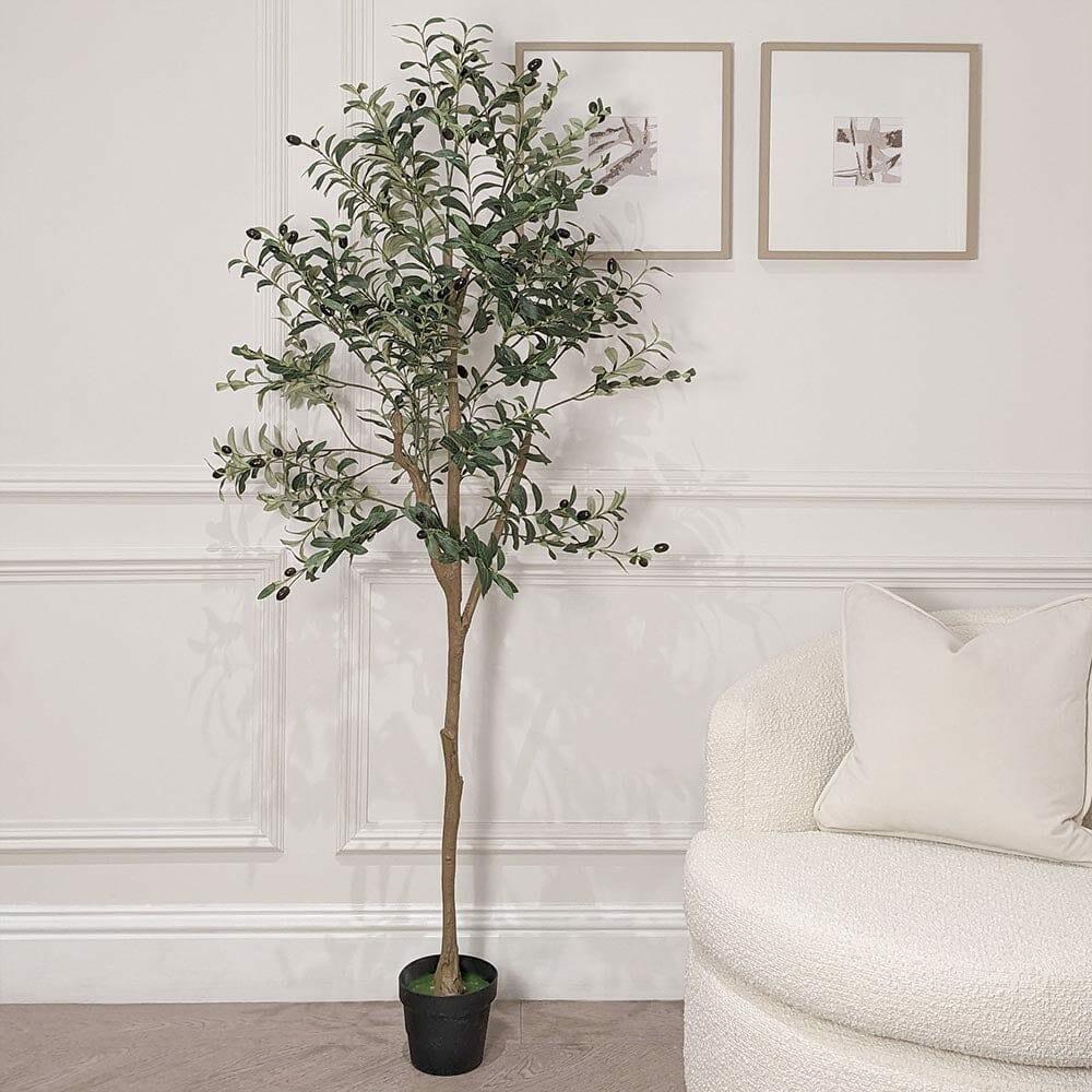 Faux Florals |   Large Faux Potted Olive Tree Accessories Faux Florals