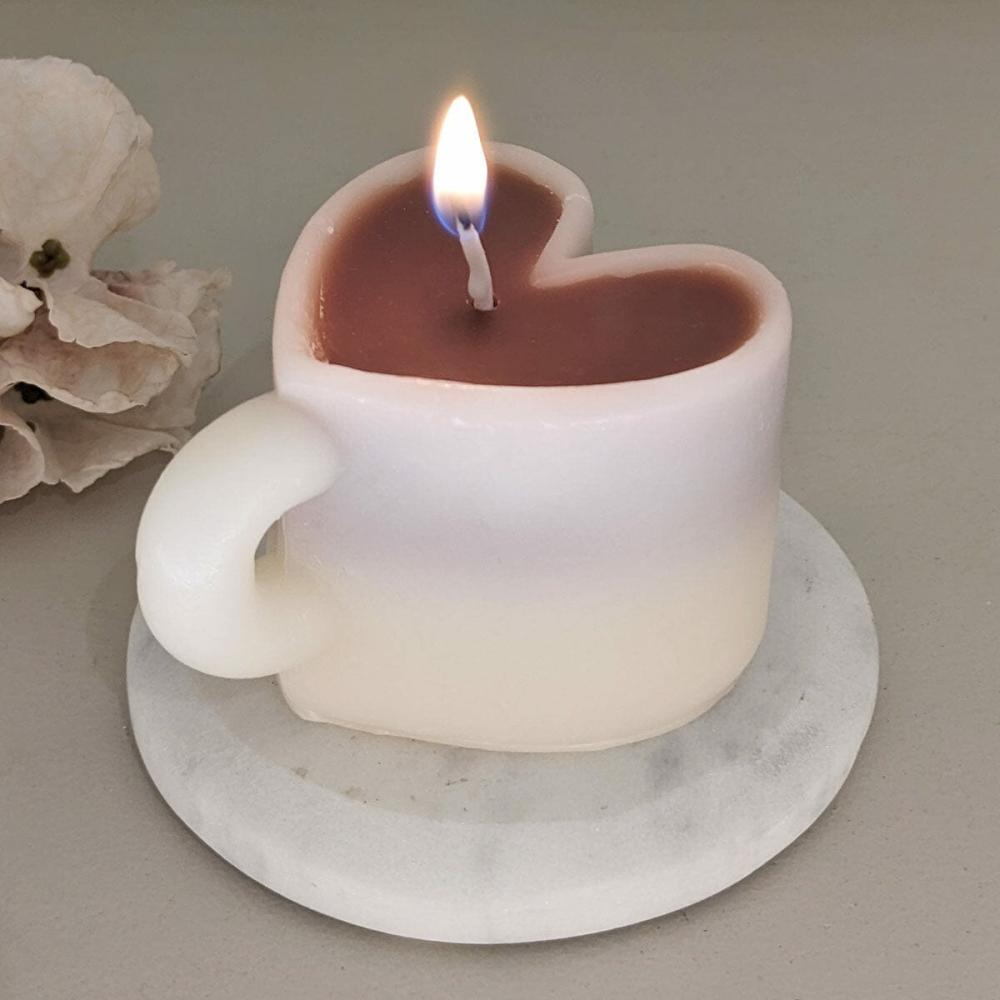 Home Fragrance |   Cream Mini Coffee Mug Decorative Candle Accessories Candles And Holders