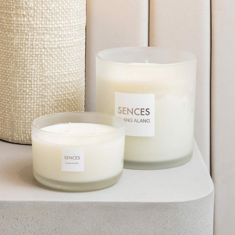 Home Fragrance |   White Alang Alang Tall 3 Wick Scented Candle Accessories Home Fragrance