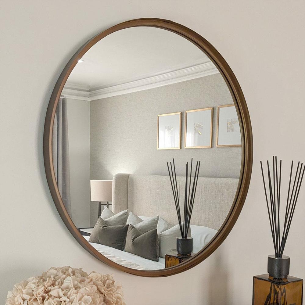 Mirrors |   Akira Bronze Round Wall Mirror Accessories Mirrors