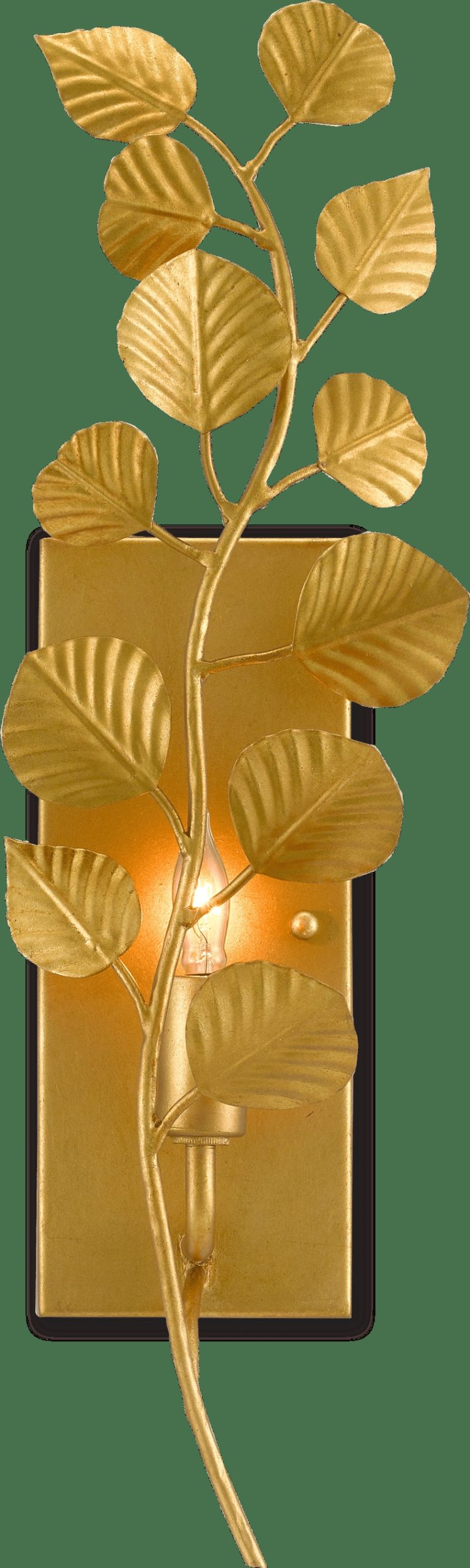 Sconces |   Golden Eucalyptus Wall Sconce Lighting Sconces