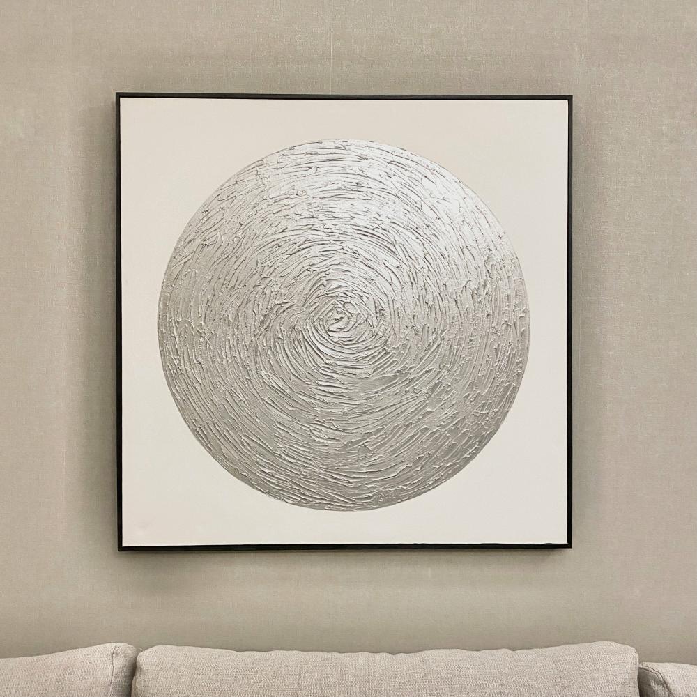 Wall Art, Prints And Frames |   Astratto Silver Textured Canvas Wall Art Accessories Silver Accessories