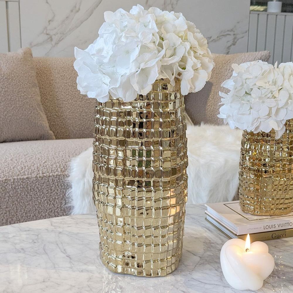 Vases |   Vieste Tall Gold Abstract Vase Accessories Gold Accessories